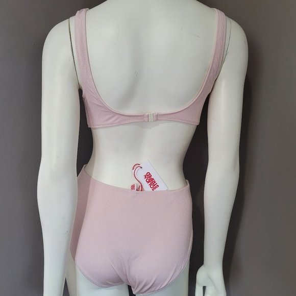 Solid & Striped The Bailey Ballet Ribbed One Piece Swimsuit Size Large - Picture 5 of 16